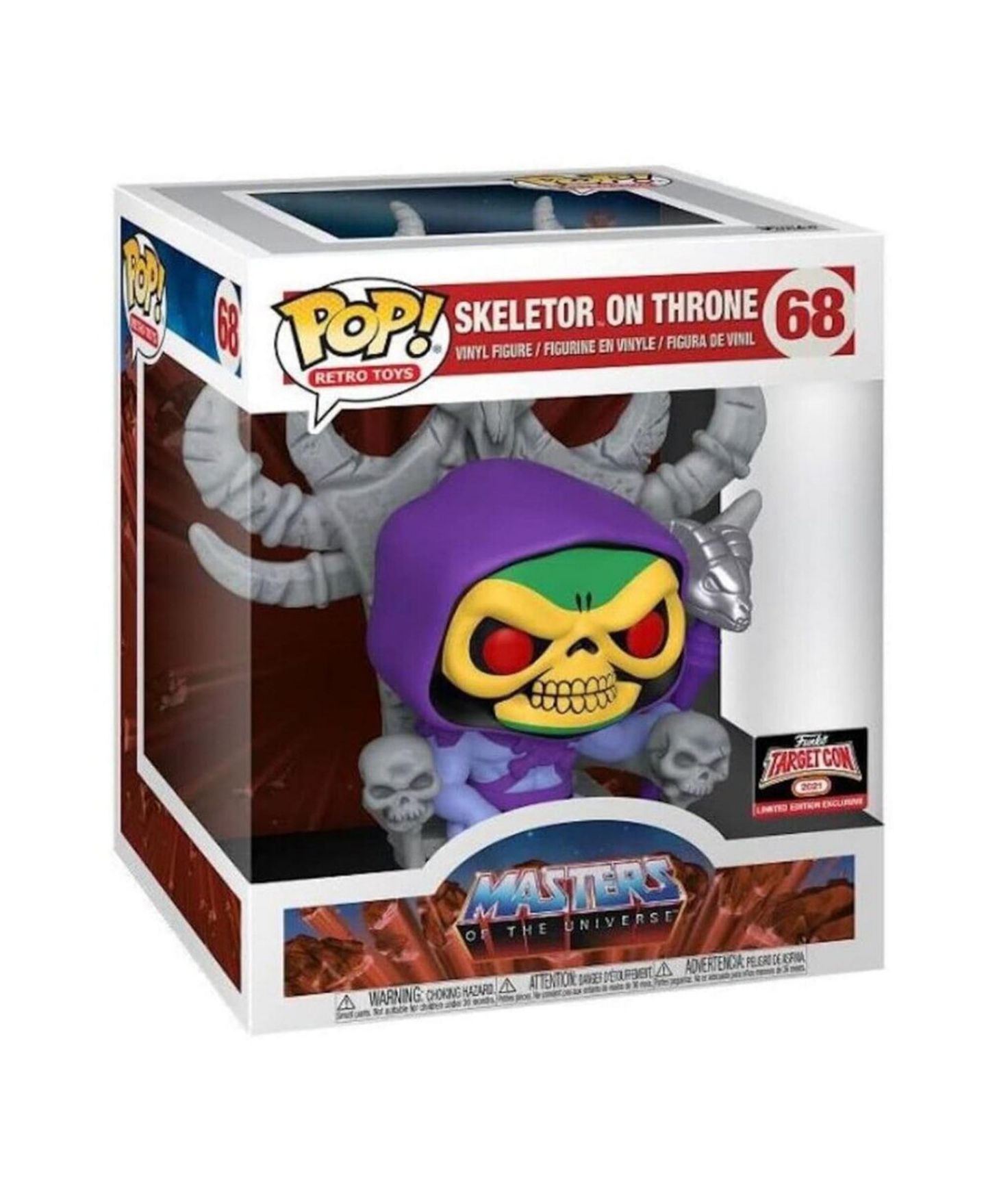Детская фигурка Funko Pop! Masters of the Universe Skeletor on Throne 3.75" Action Figure, Ages 3+ — фото 3