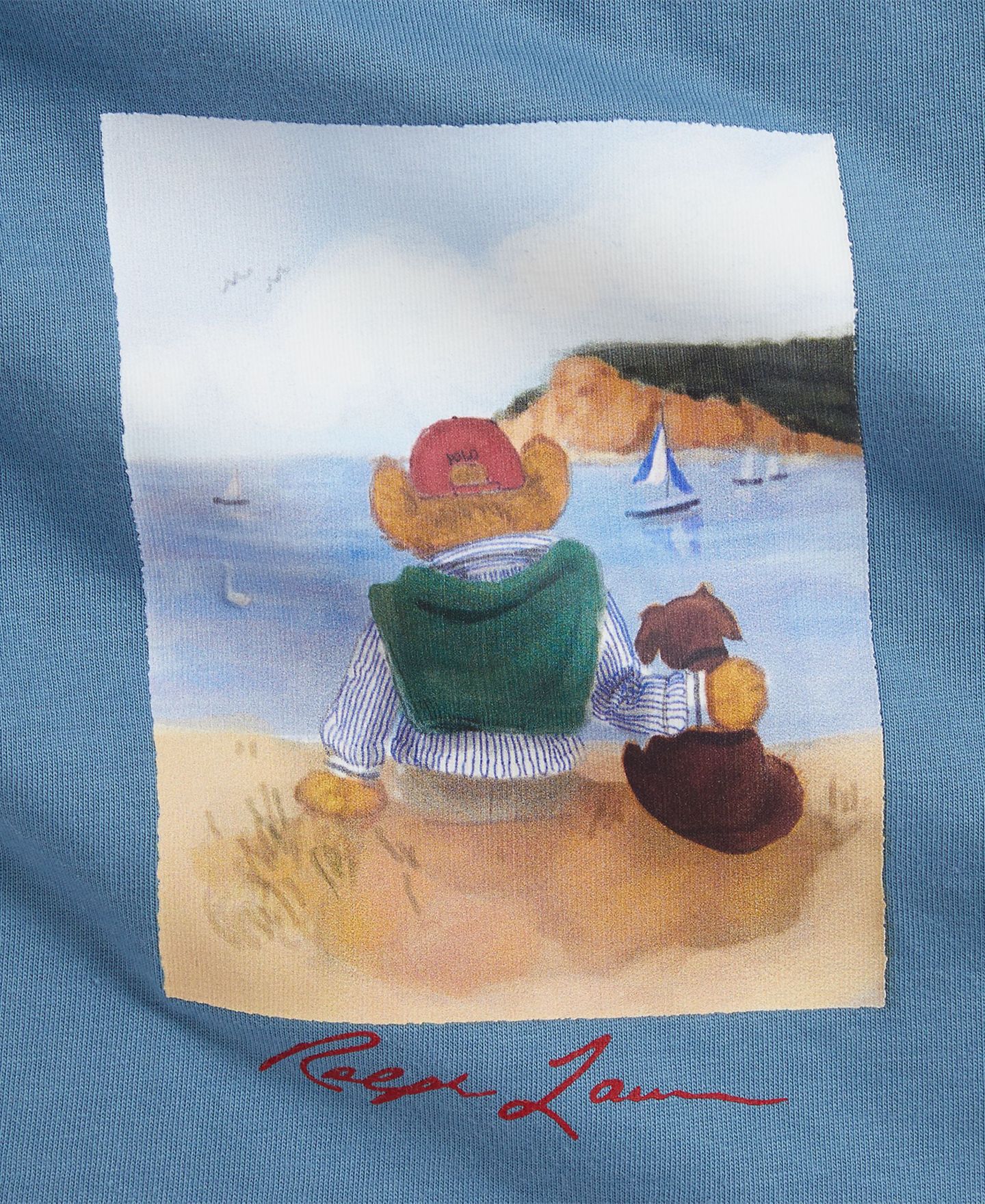 Футболка Polo Ralph Lauren Polo Bear Cotton Jersey T-Shirt для мальчиков-малышей, цвет: Синий — фото 4