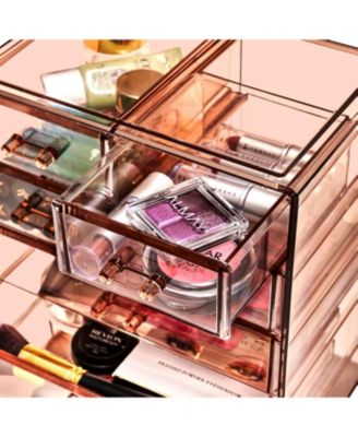 7 Drawer Acrylic Makeup Organizer Case for Cosmetics, Makeup and Jewelry