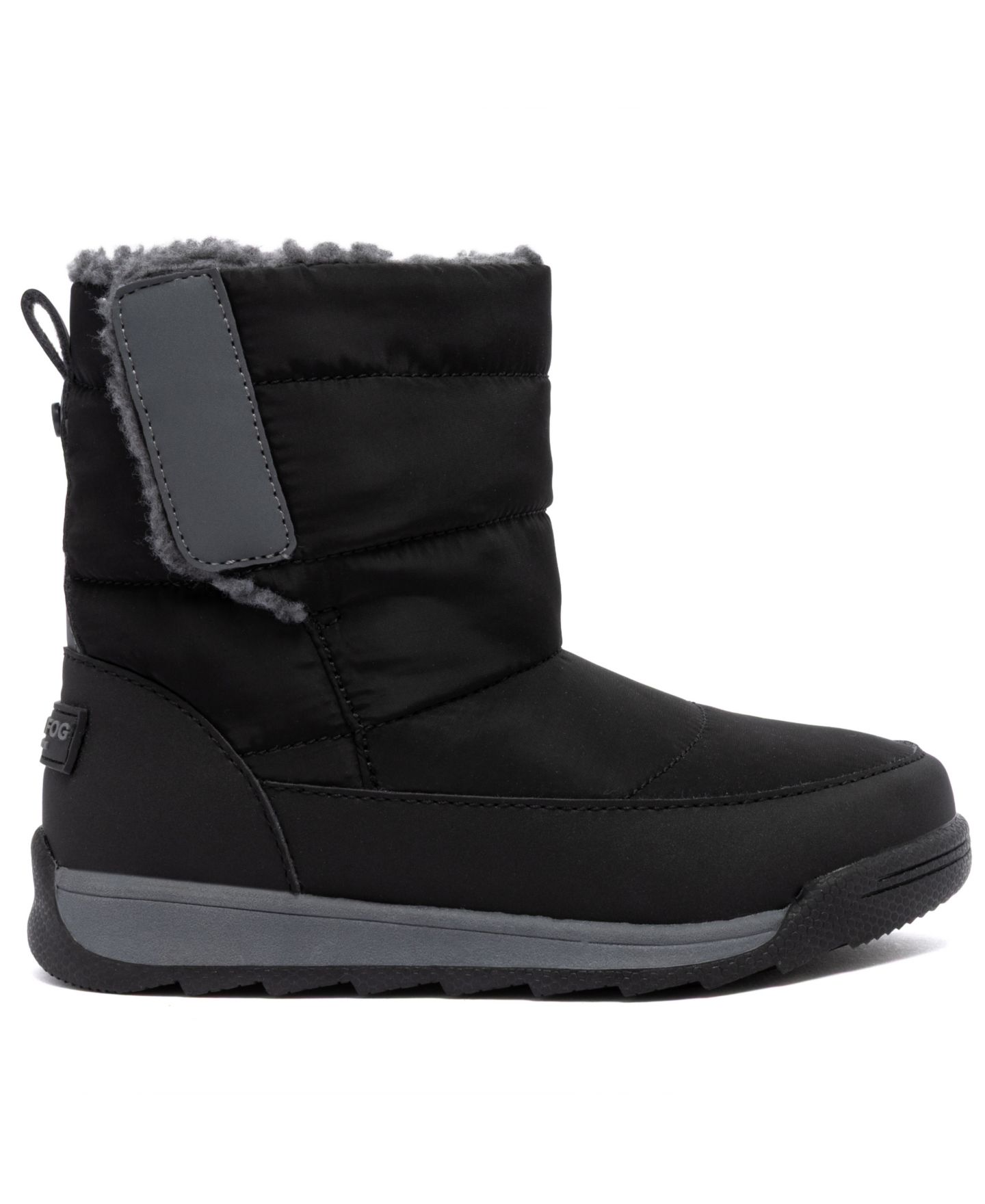 Ботинки London Fog Tildah Cold Weather Boots для мальчиков, цвет: Чёрный / Серый — фото 2