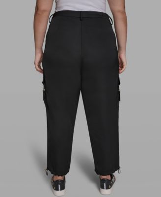 KARL LAGERFELD PARIS Plus Size Bungee Cargo Pants