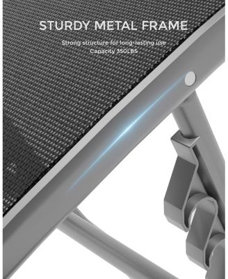 Couple of Heavy-Duty Patio Chaise Lounge Chairs - Adjustable Aluminum Frame - Perfect Addition to Any Outdoor Space