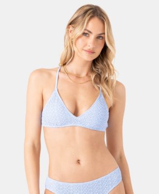 Roxy Juniors' Crochet Athletic Triangle Top - Macy's
