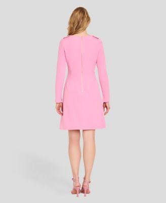Women's Long-Sleeve Square Neck Dress