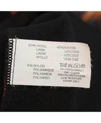 Women's Multicolor Zig Zag Print Rib Knit Long Sleeve V Neck Midi Dress