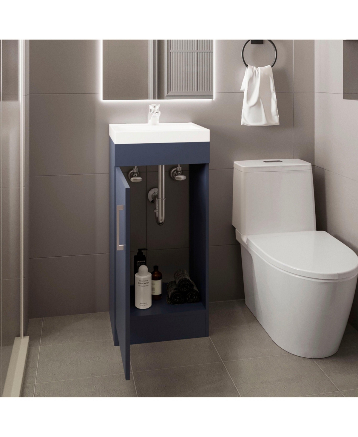 Depot E-shop Reyno Vanity, 1 Door, 1 Shelf