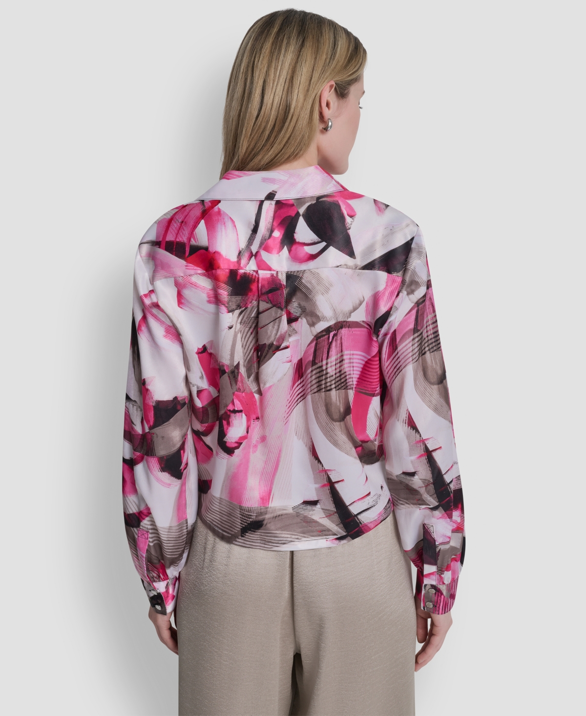 Dkny Women's Button-Down Abstract Print Shirt