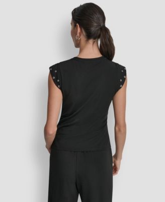 Women's Stud-Detail Sleeveless Top
