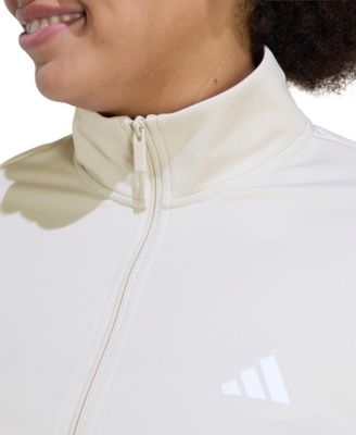 Plus Size Essentials Tricot Three Stripes Track Jacket