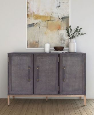 34" Wood Sophia 3-Door Accent Cabinet