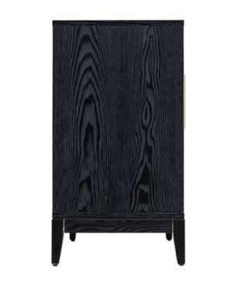 29.33" Wood Shagreen 2-Door Cabinet