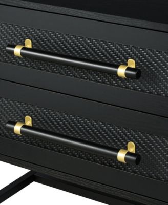 25.12" Wood Sophia 2-Drawer Nightstand