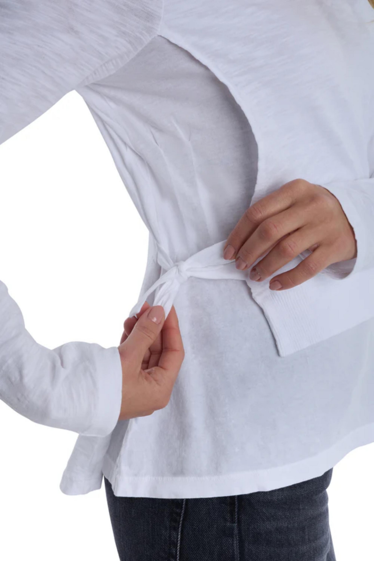 Wilt Clothing Women's Mixed Media Double Layer Long Sleeve