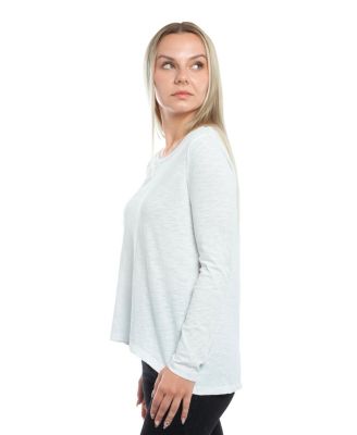 Women's Wide Neck Long Sleeve Tee