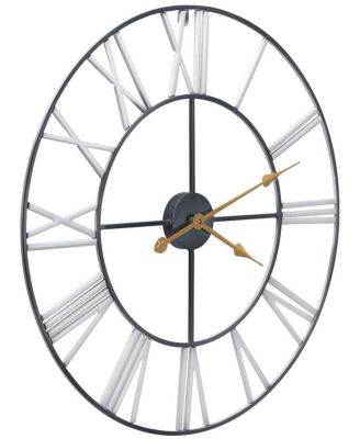 24 Inch Roman Numeral Wall Clock for Living Room, Kitchen, Bedrom Home Decor