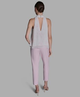 Women's Halter Neck Sleeveless Blouse