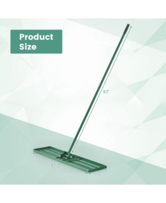Lawn Leveling Rake 42'' x 10'' Heavy Duty Level Lawn Tool for Garden Backyard/Lawn