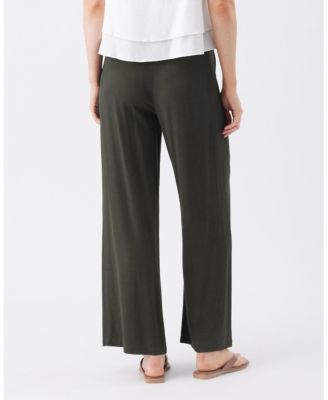 Women's Wide Leg Tencel Pant Olive