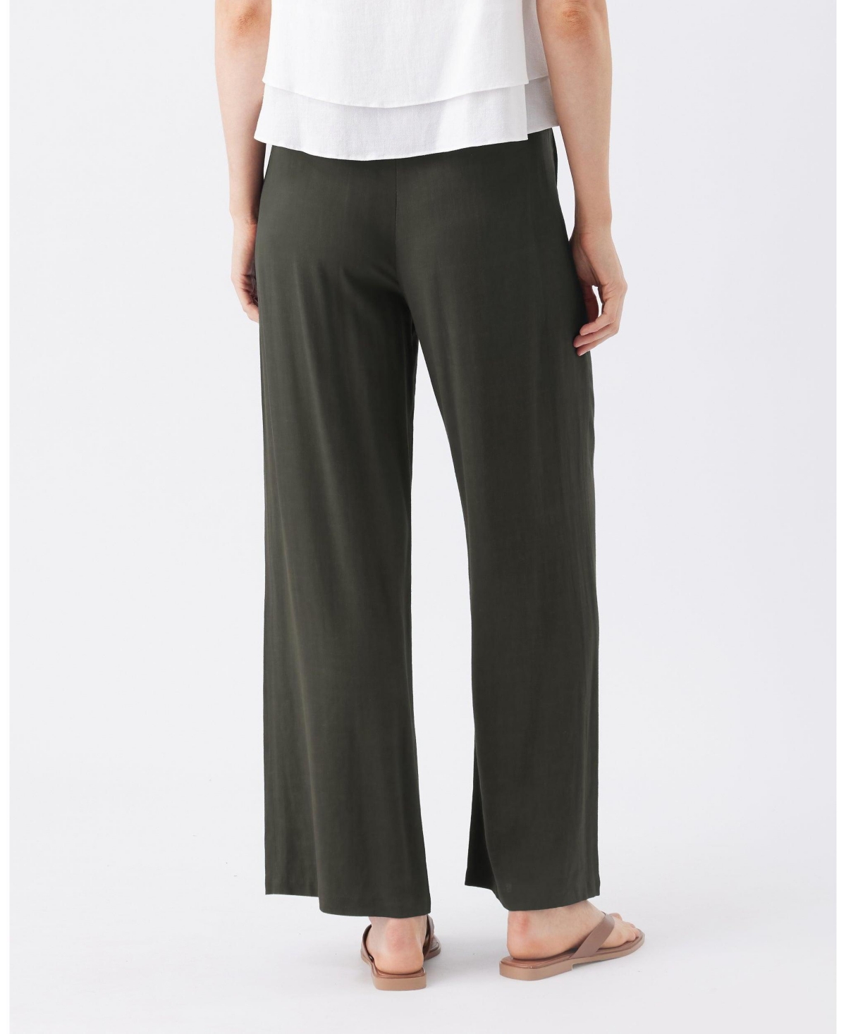 Ripe Maternity Women's Wide Leg Tencel Pant Olive