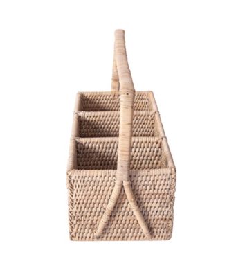 Artifacts Trading Company 3 Section Caddy/Cutlery Holder with Handle