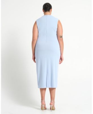 Plus Size Livia High-Neck Midi Dress