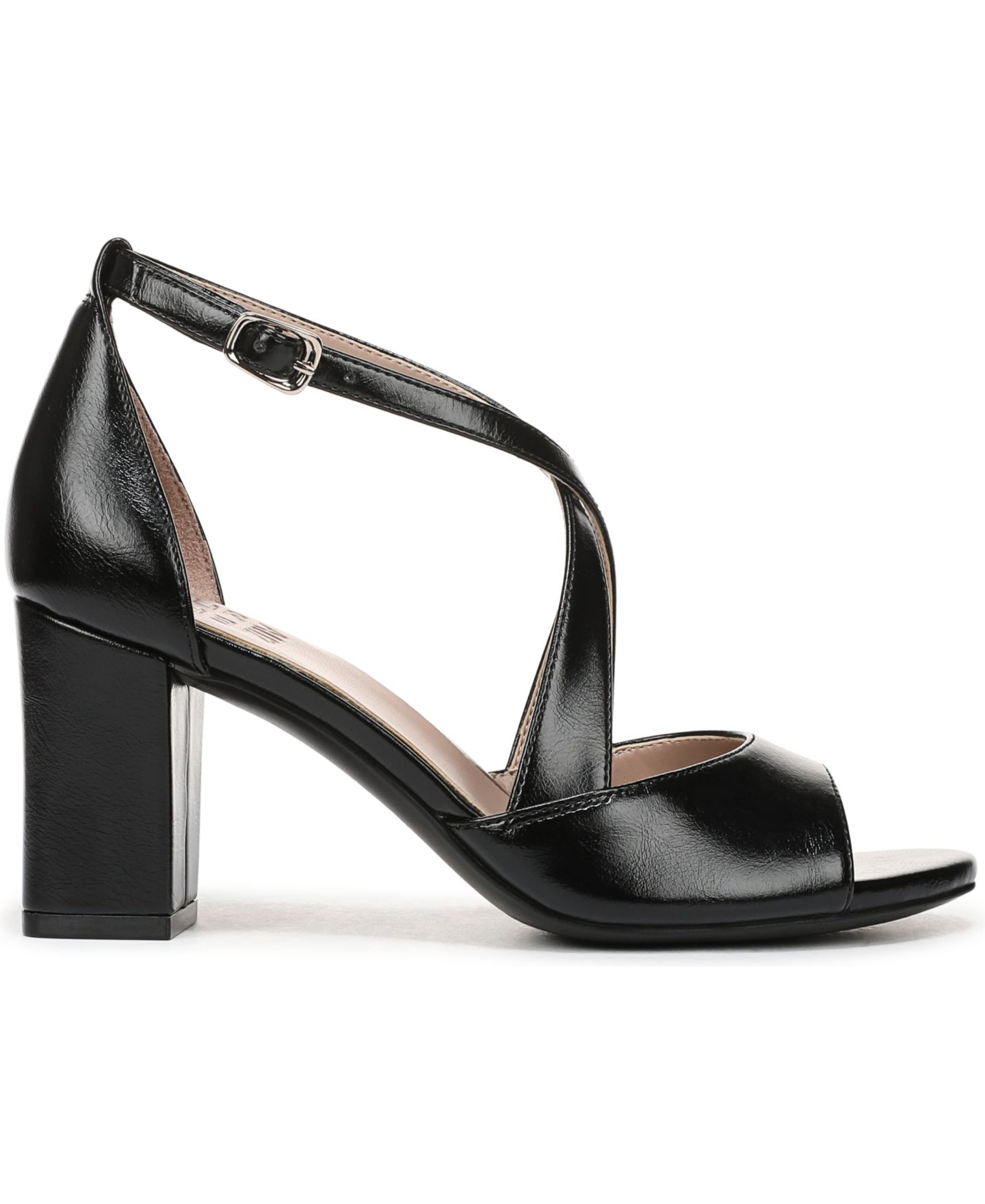 Женские сандалии Naturalizer Hollis Strappy Dress Sandals, цвет: Чёрная искусственная кожа — фото 2