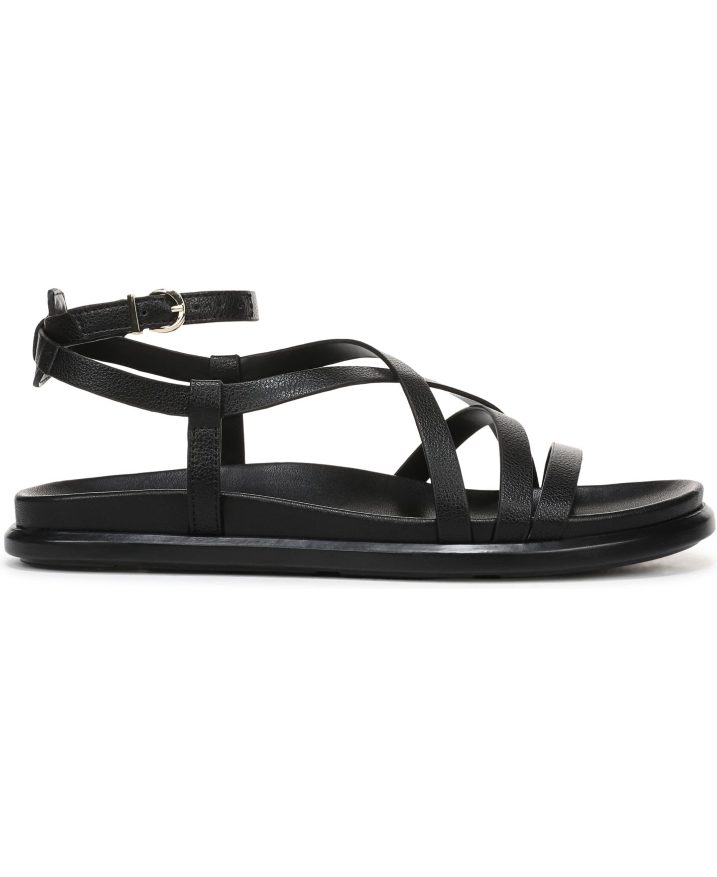 Женские сандалии Naturalizer Fame Strappy Flat, цвет: Чёрная искусственная кожа — фото 2