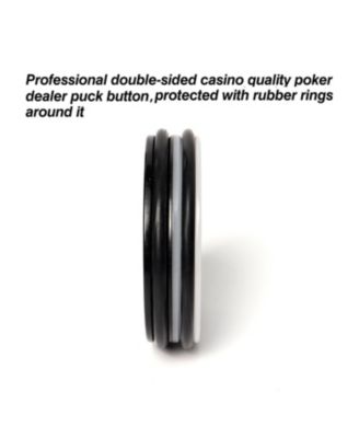 1-Pack 3" Double-Sided Casino Grade Acrylic Craps ON/Off Puck Buttons for Casino Poker Nights