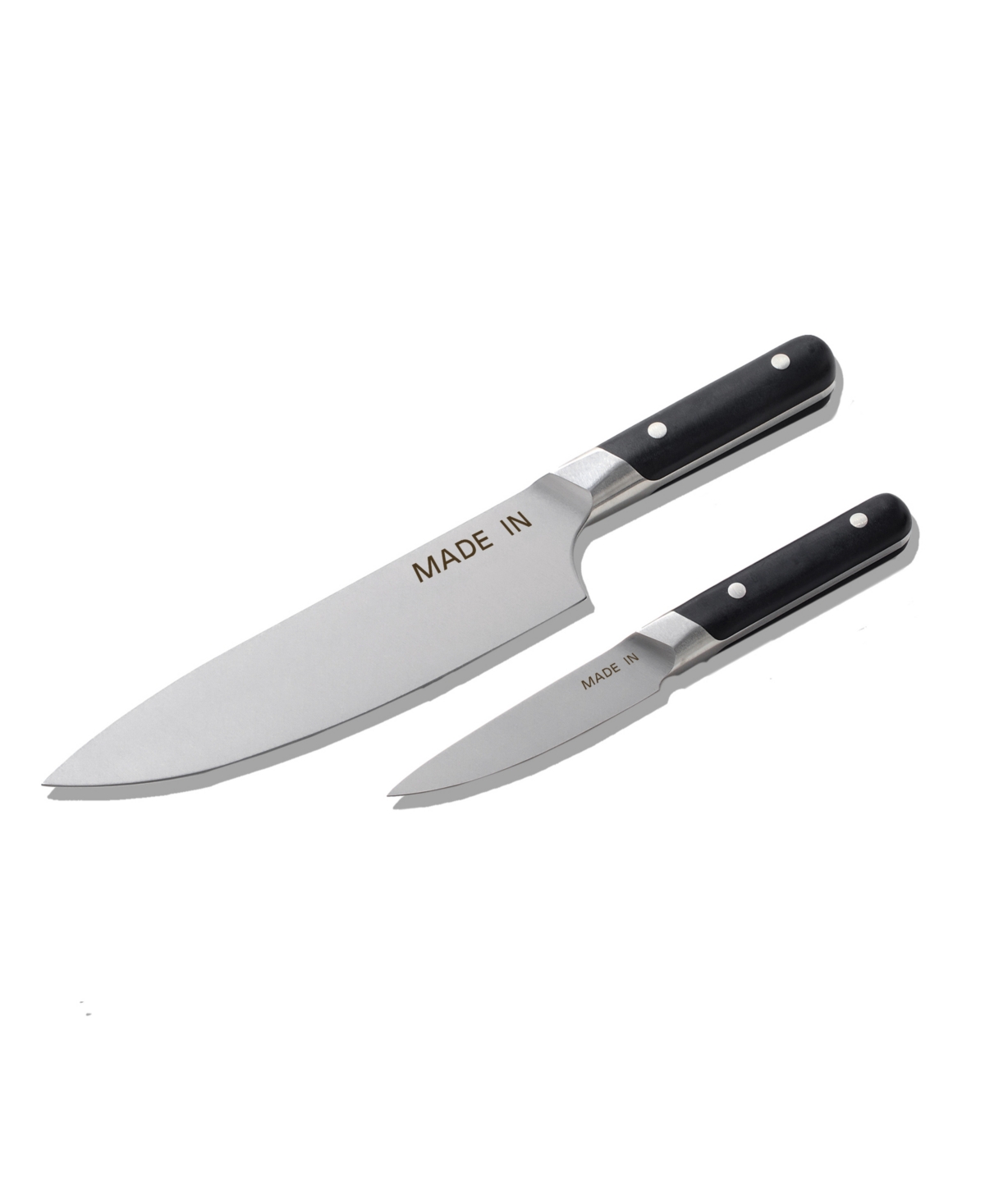Made In 2-pc. Chef & Paring Knife Set In Black