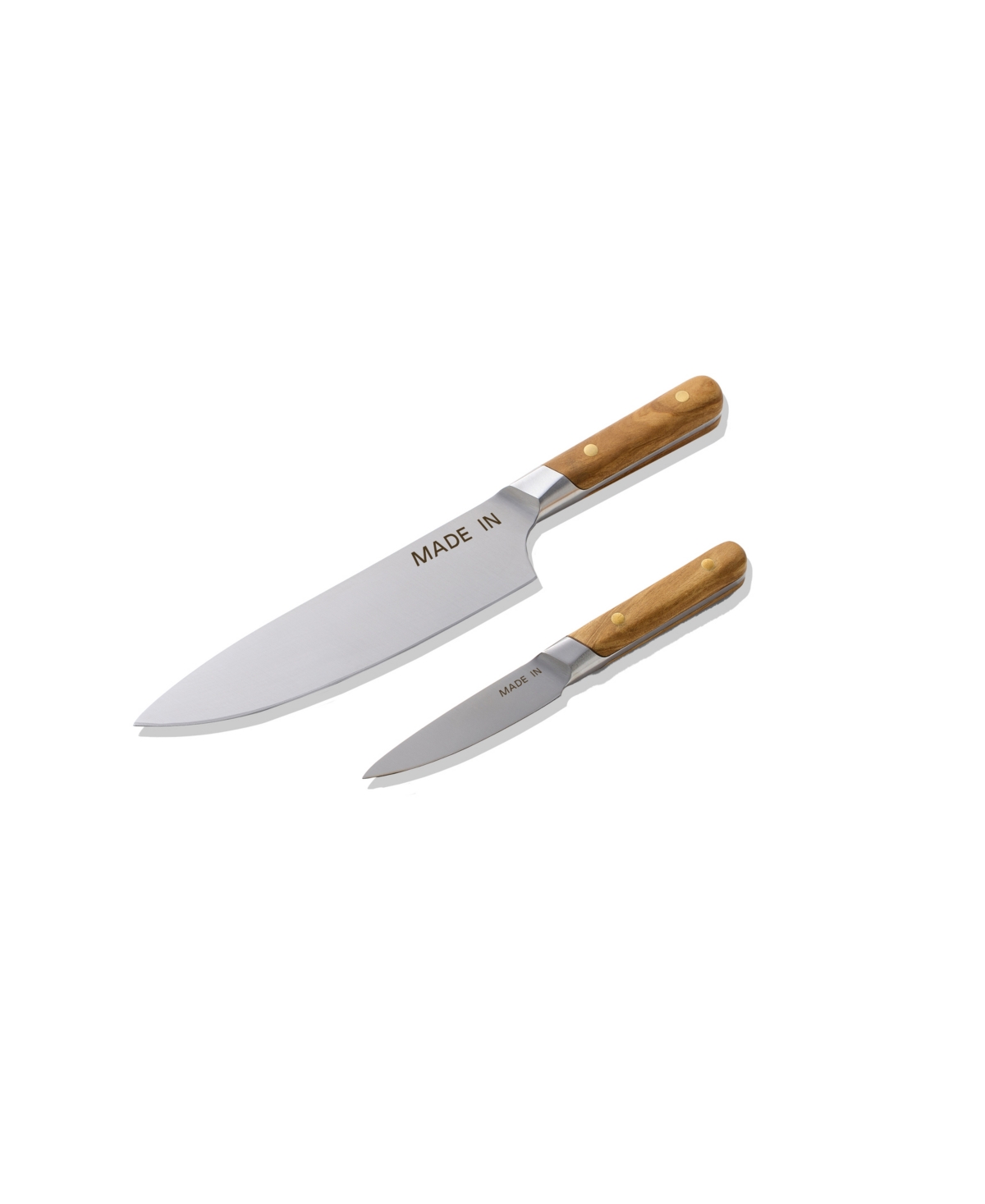 Made In 2-pc. Chef & Paring Knife Set In Brown