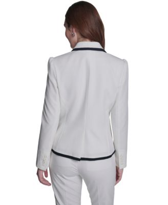 Women's One-Button Framed Blazer
