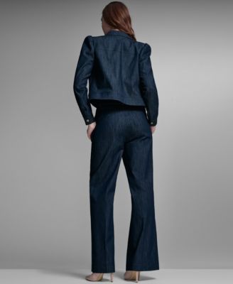 Women's Denim Zip Trucker Jacket