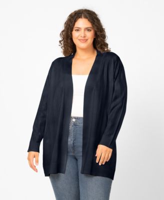Plus Size  Open-Front Cardigan Sweater