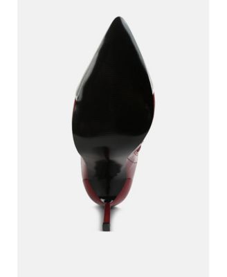 Womens Chimes High Heel Patent Long Boots