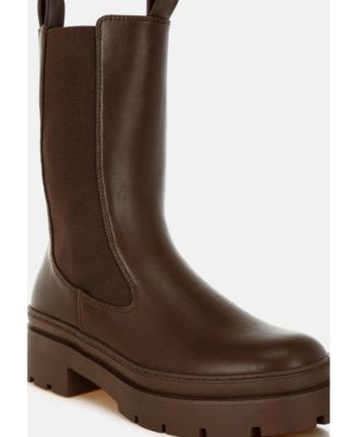 Women's Jolt Elasticated Gussets Lug Sole Boots