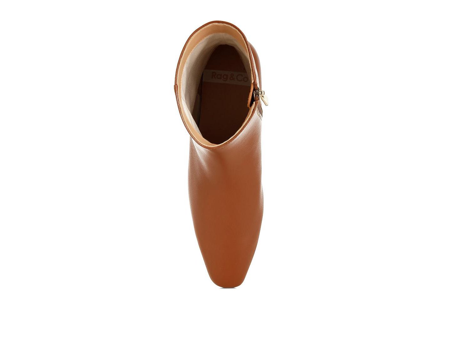 Женские ботинки Rag & Co Obita Flared Heel Genuine Leather, цвет: Бежевый / Хаки — фото 6