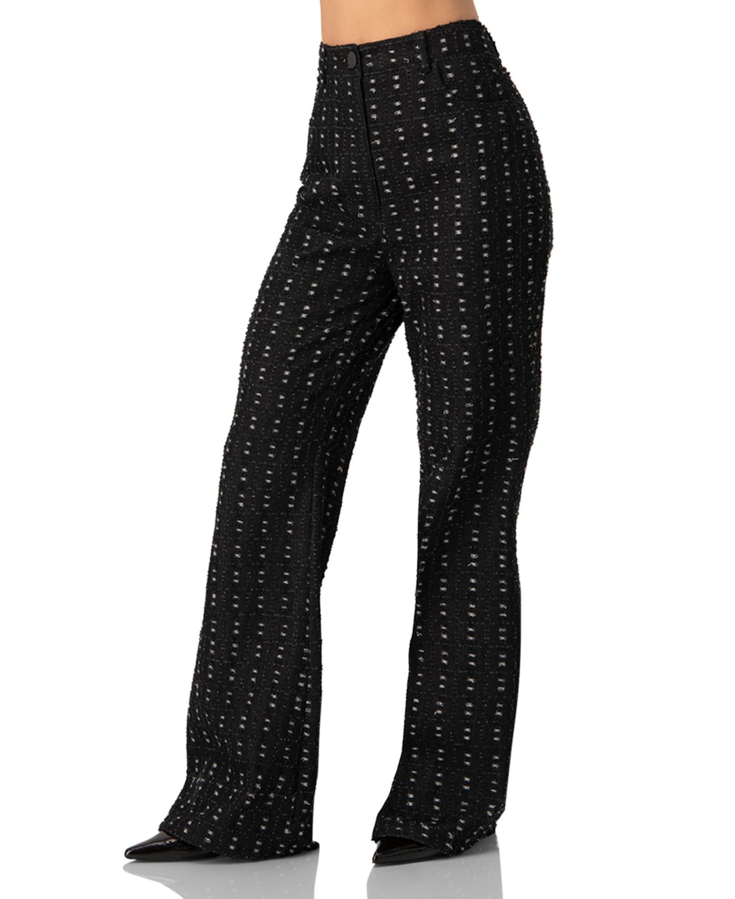 Women's Textured Wide-Leg Jeans
