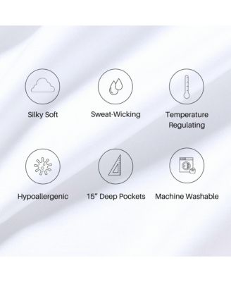 100% Viscose Bamboo 4pc Sheet Set, Full Size