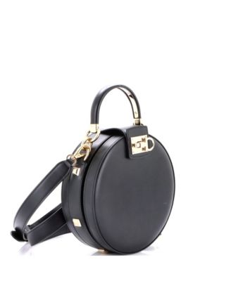 Mini Studio Round Bag Leather