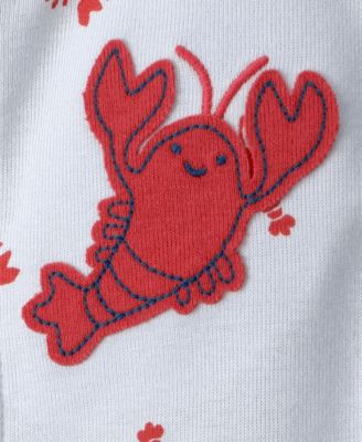 Baby Boys' Lobster Short-Sleeve Romper