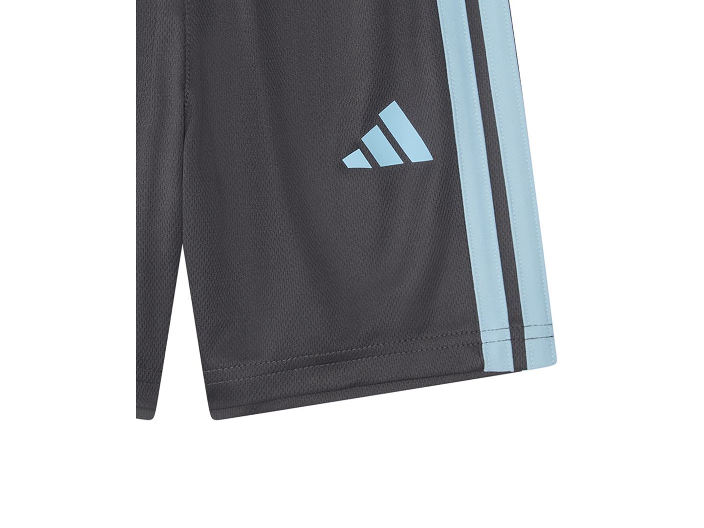 Комплект adidas Graphic T-Shirt and 3-Stripes Shorts, 2-Piece Set для мальчиков-малышей, цвет: Светлый синий — фото 5