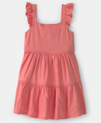 Girls' Toddler 2T-5T Ruffle-Sleeve Tiered Dress