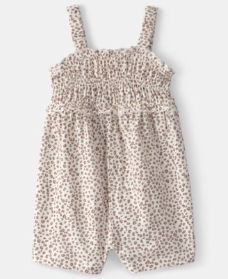 Baby Girls' Cheetah Print Sleeveless Romper