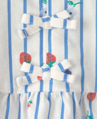 Baby Girls' Strawberry Printed Top and Shorts, 2-Piece Set