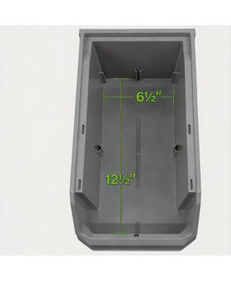 Large Stackable Storage Bins for Organizing Cabinets, Pantry, Closet, Garage, and Office 6-Pack