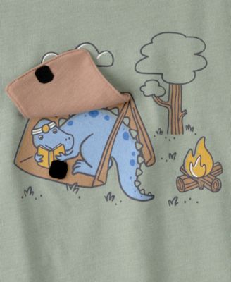 Boys' Toddler 2T-5T Camping Dinosaur Graphic T-Shirt