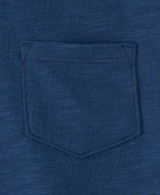 Boys' Toddler 2T-5T French Terry Pocket Short-Sleeve T-Shirt