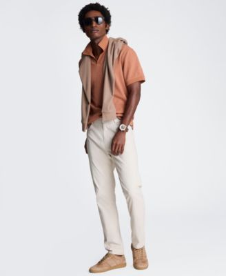 Men's Short-Sleeve Point Collar T-Shirt