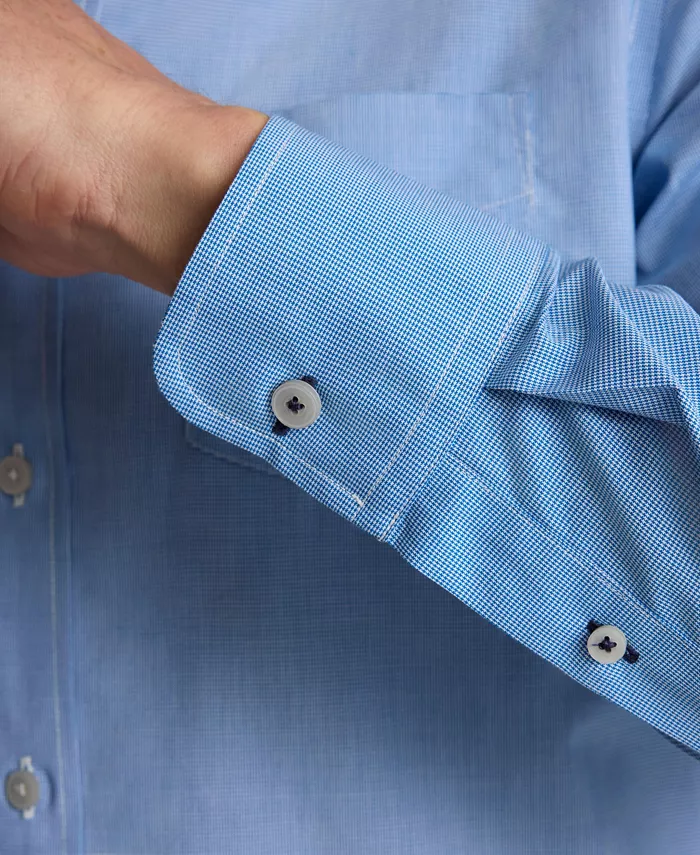 Men's Slim Fit Wrinkle-Free Cadetto Button Up Shirt - thumbnail 3