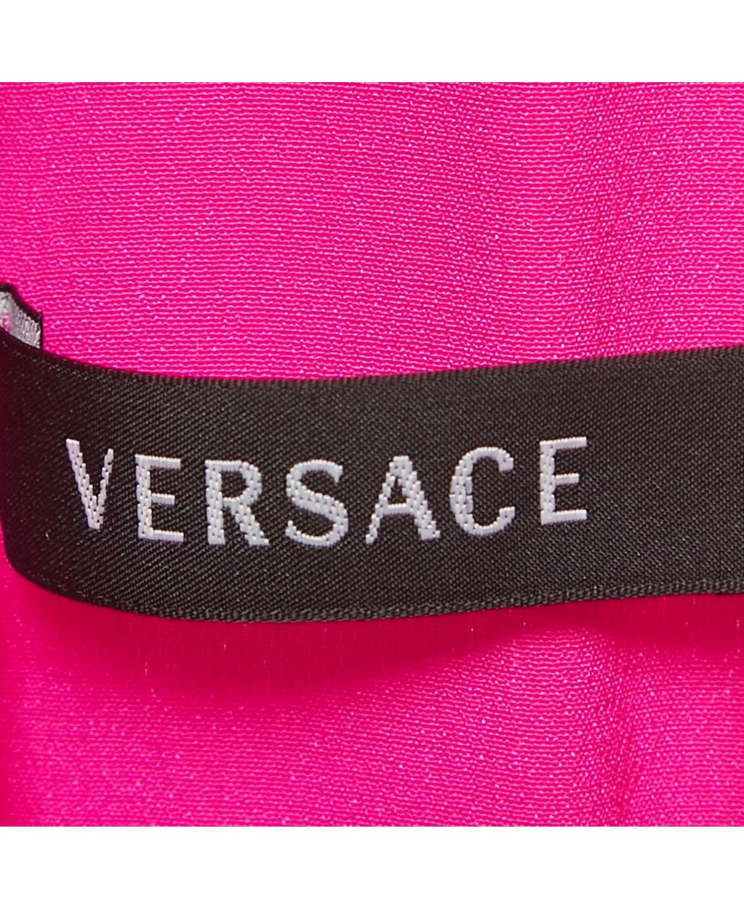 Women's Pink Silk Back Open Mini Dress